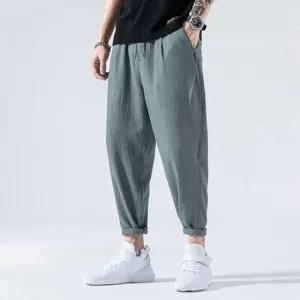 [JED] 면바지 3컬러 팬츠 바지 여름 린넨 9부 데일리룩 슬랙스 일자핏 남성