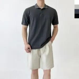 [JED] 데일리 쇼츠 코튼 남성 핀턱 반밴딩 팬츠 반바지 치노