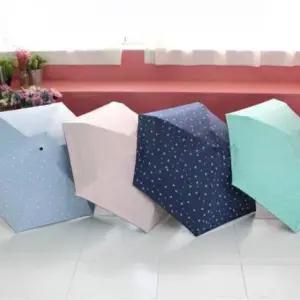 [JED] 자외선 5단 초경량 차단 양산 우산 플라워 패턴 접이식 암막 미니 휴대용