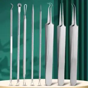 [비케이엠_62]핀셋 압출 미용도구 블랙헤드 압출기 8종