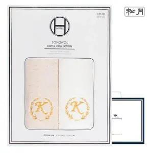 [JH3010RT_55]코마 타올 선물세트(쇼핑백) 40수 160g 2매 (33703699)