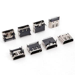 10Pcs HDMI 호환 유형 A 19Pin DIP SMT 암 소켓 PCB 마운트 솔더 커넥터