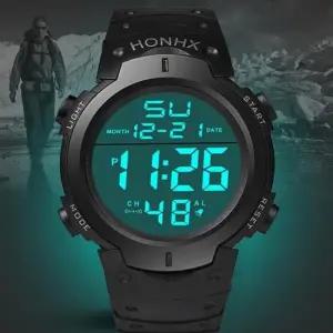 군용 레져 스포츠 LED 전자 디지털 남성 시계