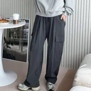 [JED] 스판와이드 앞셔링 팬츠 겐즈 카고 와이드