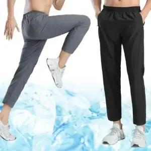 [JED] 여름 통기성 밴딩 슬랙스 아이스 찰랑 스판 일자 팬츠 정장 쿨링 바지