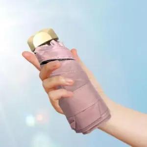 [JED] 접이식 튼튼한 자외선 우산 겸용 양산 차단 암막 초경량 미니 3단 휴대용