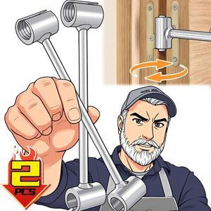 1PC 힌지 간격 수리 5MM 스패너 볼트 가능한 24 설치 고정 도어 DIY 하드웨어 렌치 도구 절약 조정 키트 노동