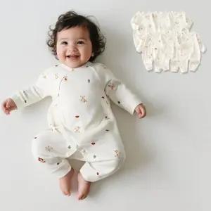 티니무드 배냇 베이지 긴팔 우주복 205976