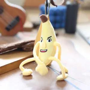 귀여운 잘생긴 미남 바나나 키링 인형 엄근진 백참 열쇠고리 굿즈 가방 꾸미기 참 액세사리