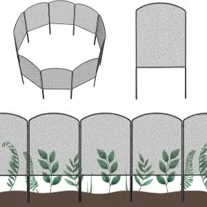 우셩 메쉬 장식 정원 울타리 마당용 24인치(H) x 10피트(L) 도그 배리어 야외 작은 동물 토끼를 위한 방청