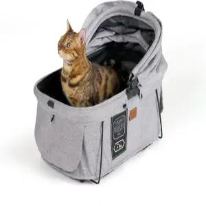 Sway2 반려동물 카시트 및 캐리어 소형견과 고양이를 위한 2-in-1 부스터 시트