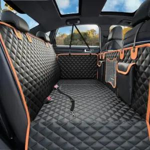 반려견용 뒷좌석 익스텐더 단단한 바닥이 있는 뒷좌석용 반려견 카시트 커버 500파운드 프로텍터 방수