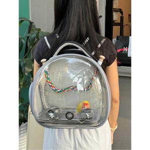 이동 백팩 가방 핸들 파스텔톤 휴대용 강아지가방 배변 다리 매트 이동장 유모차 보조벨트