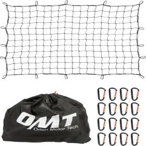 픽업 트럭 침대용 오리온 모터 테크 카고 네트 4 x6 포드 램 GMC 도요타 쉐보레와 호환되는 8 x12 루프 랙