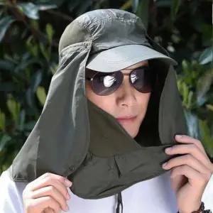 야외활동 자외선썬캡 여성모자 그늘막 카키