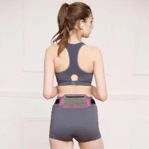 체크 패턴 러닝 런닝 가방 허리 힙색 슬링백 다용도 스포츠