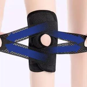 8세대 관절보호 V 더블 무릎보호대 실리콘 패드 스트랩