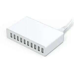 10포트 전원 멀티충전기 유럽규격 10구 고속충전기 아이폰 태블릿 게임기충전기 화이트 E529