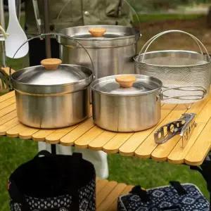 캠핑수저 패밀리 포트 304스텐레스 코펠세트 세트