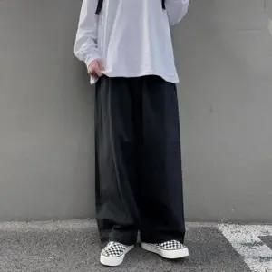 [JED] 밴딩 드롭 루즈핏 롱팬츠 바지 와이드 팬츠 데일리 가을 남성 슬랙스