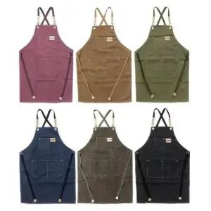 [JED] 피칸데코 앞치마 카페/공방/네일/목공 방수 캔버스 등