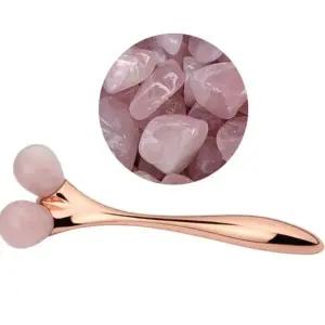 천연 옥롤러 셀프 얼굴마사지 듀얼 페이스마사지 롤러