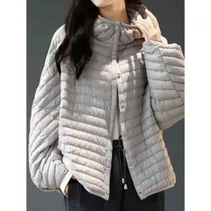 렌드 덕다운 경량 후드 패딩 자켓1223934