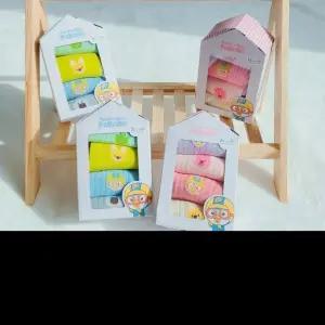 뽀로로 하우스 양말 4족 세트 어린이집 인기 선물