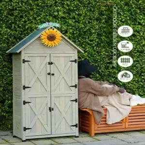 야외수납장 외부창고 텃밭 농기구 정리함 캐비닛