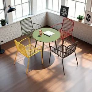 야외 테라스 테이블 브로몰딩 파라솔 베란다 철제