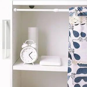 [에이치플러스몰]욕실수납 물빠짐 신축가능 봉걸이 다용도 봉30-50cm 브라켓걸이