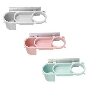 ( )홀더 무타공 선반 수납형 드라이기 헤어 거치대 욕실 행거 고데기걸이_24778153