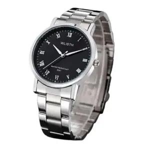 남성 라이트 메탈 아날로그 손목 시계 정장 남자 방수