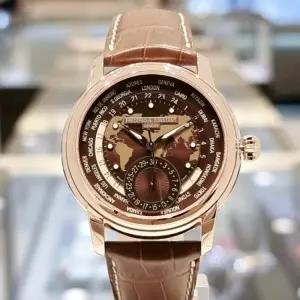 [대구백화점][프레드릭콘스탄트]메뉴팩처 월드타이머 오토매틱(FC-718BRWM4H4)