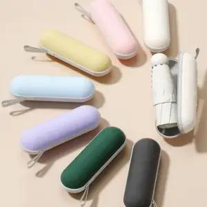 [패션] 가벼운 휴대용 암막 양우산 캡슐 케이스 미니 우산 3단 접이식 자외선 차단 양산