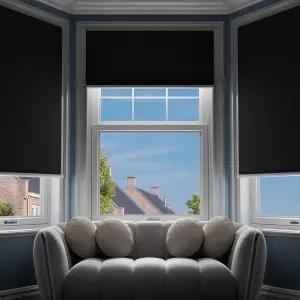 G-WACK 암막 커튼 자석 스냅이 있는 실내 창문용 드릴 블라인드 없음 100 롤러 그늘막 단열 블랙아웃 및