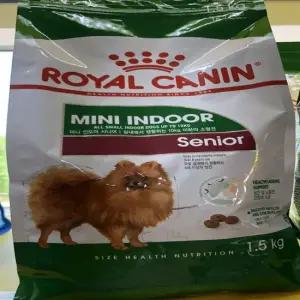 로얄캐닌 미니인도어 시니어 강아지 반려견사료 1.5kg 1kg 강아지 반려견 사료