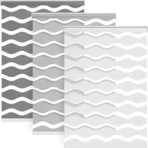 라즈블라인드 실내 창문용 드릴 무선 얼룩말 블라인드 없음 낮과 밤을 위한 이중 레이어 조명 제어 롤러