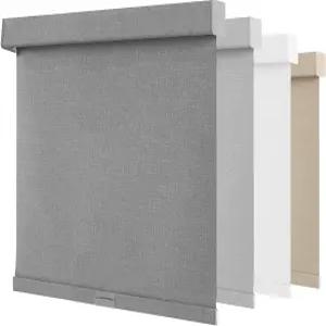 NUTRO CHILL 암막 창문 블라인드 무선 자외선 차단 보온 린넨 원단이 포함된 스프링 시스템 홈 오피스용