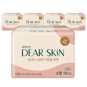 [롯데백화점]깨끗한나라 깨끗한나라 디어스킨 에어엠보 소형 18개입x5팩