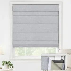 라즈블라인드 창문용 드릴 로마 색상 없음 자외선 차단 기능이 있는 무선 암막 창문 침실 및 거실용