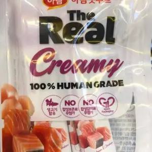 하림 더리얼 크리미 연어 닭가슴살 반려묘 사료 50g 50g 고양이 닭가슴살 반려묘