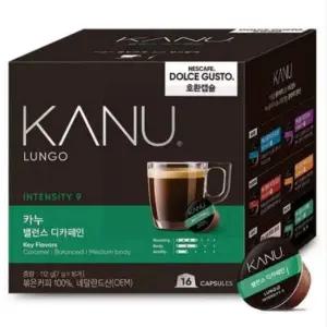 맥심 Q5D0S4N8 카누 돌체구스토 밸런스디카페인 7gx16개입