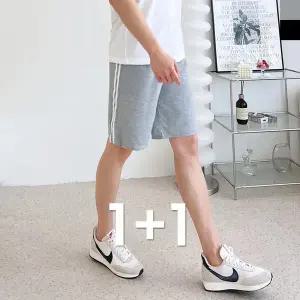 블레오 남자 커플 두줄 5부 트레이닝 반바지 (1+1) DM2601081585