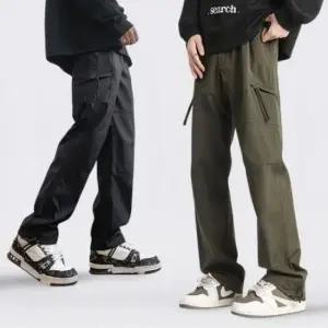 [JED] 바지 남성용 팬츠 전술 밀리터리 조거 등산용 작업복 카고 밴딩