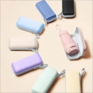 [JED] 캡슐 자외선 암막 우양산 차단 파우치 미니 양우산 스퀘어 가능 인쇄 포함