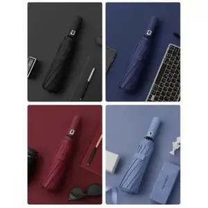 [JED] 자동 3단 12K 방풍 손잡이 접이식 무광 겸용 차단 양산 암막 우산 자외선 살대