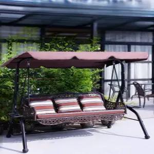 전원주택 흔들의자 야외그네 스윙벤치 펜션 정원 그네의자 흔들 철제 카페 나무