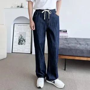 블레오 남자 청린넨 와이드 밴딩 팬츠 DM2601081277