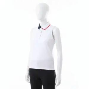 지포어 콘트라스트 칼라 실키 테크 나일론 슬리브리스 폴로 G4LS23K860C-SNO 여성 370565